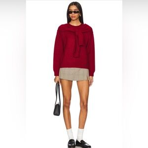 NWT Line & Dot Atlas Sweater in Burgundy, Size XS